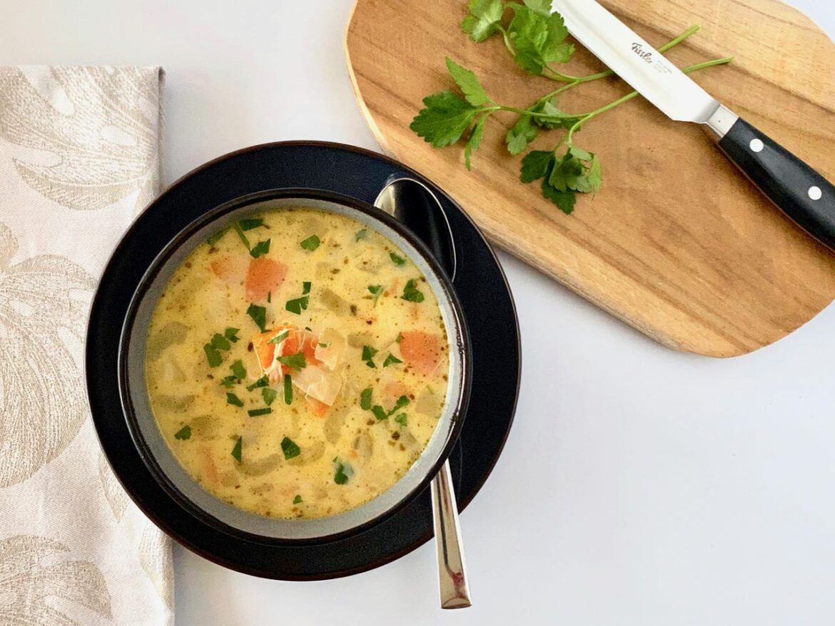 Romige kippensoep uit de slowcooker