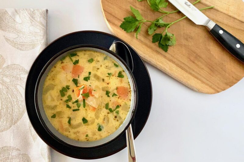 Slowcooker maaltijdsoep met kip